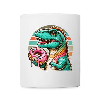 Dino donut motif: An adventure for those with a sweet tooth - Mug - white - Front