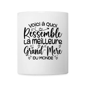 Cadeau Meilleure Grand-mère Cadeau Grand Mere - Mug blanc - blanc - Devant