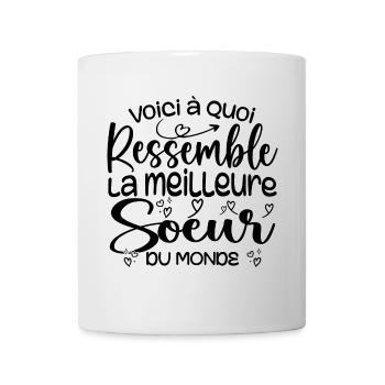 Cadeau Meilleure Sœur - Cadeau Super et cool Soeur - Mug blanc - blanc - Devant