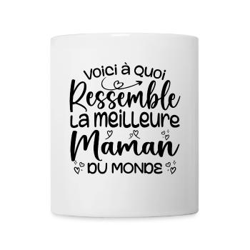 Cadeau Meilleure Maman du Monde Cadeau Super Maman - Mug blanc - blanc - Devant