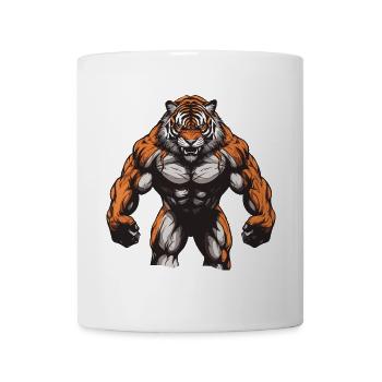 Tiger Beast Fitness Muscles - Mug blanc - blanc - Devant