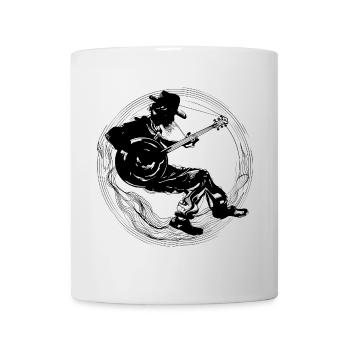 Banjo Player Drawing - Mug - white - Front
