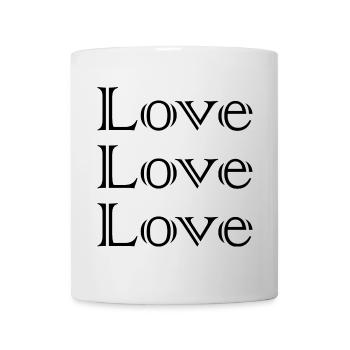 LIEBE. PAAR. GERADE VERHEIRATET. Junggesellinnenabschied. VALENTINSTAG. - Tasse - Weiß - Vorne