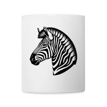 Zebra - Tasse - Weiß - Vorne