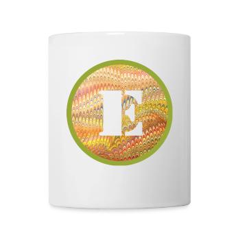 E 37 Lettre E - Mug blanc - blanc - Devant