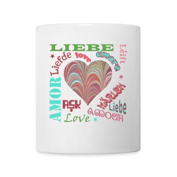 Amour Multilingue E 106 - Mug blanc - blanc - Devant