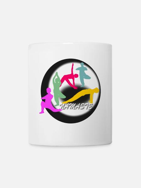 Yoga Logo - Tasse - Weiß