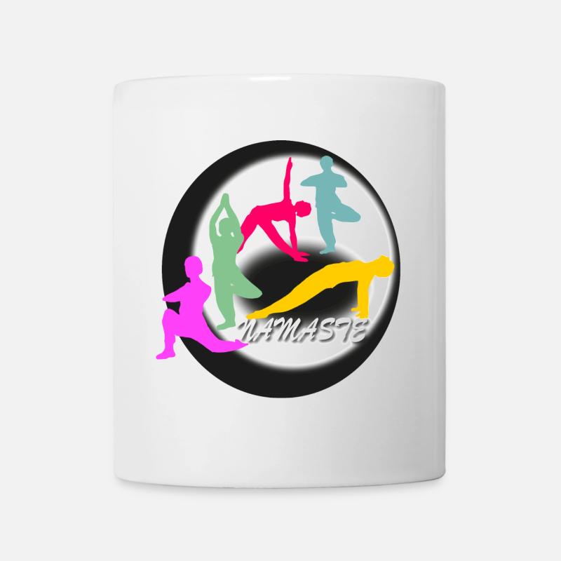Yoga Logo - Tasse - Weiß