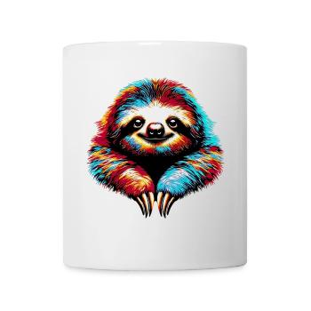 Faultier - Tasse - Weiß - Vorne