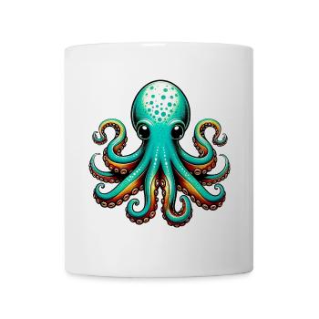 Krake - Tasse - Weiß - Vorne