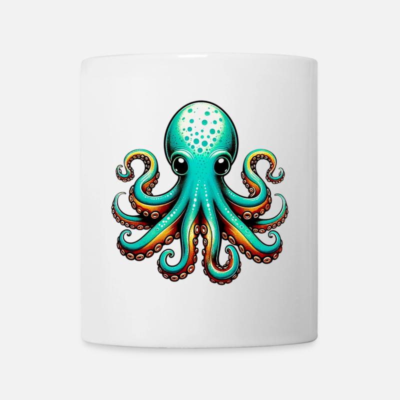 Pieuvre - Mug blanc - blanc