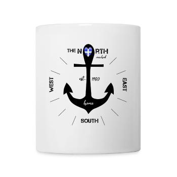 Ancre Finlande Boussole - Mug blanc - blanc - Devant