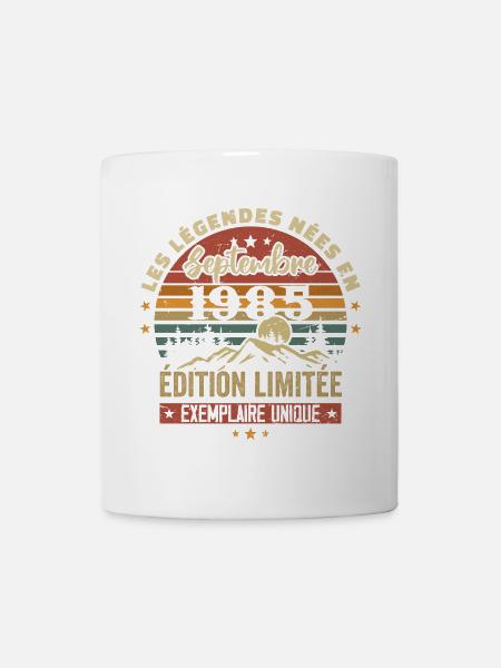 Rétro 1985 - Les légendes nées en Septembre 1985 - Mug blanc - blanc