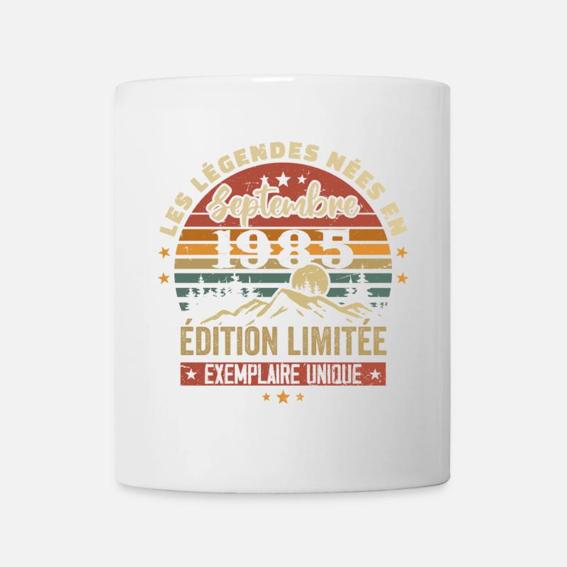 Rétro 1985 - Les légendes nées en Septembre 1985 - Mug blanc - blanc