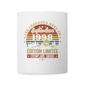 Retro 1998 – Legenden geboren im September 1998 - Tasse - Weiß - Vorne