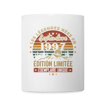 Rétro 1997 - Les légendes nées en Septembre 1997 - Mug blanc - blanc - Devant