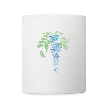 Wild Blue Wisteria Illustration - Mug - white - Front