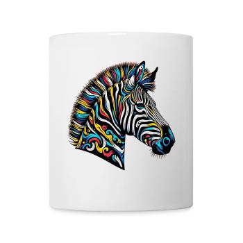 Zebra - Tasse - Weiß - Vorne