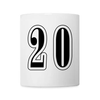 20 Number symbol - Mug - white - Front