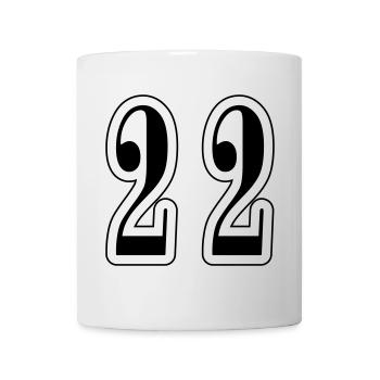 22 Number symbol - Mug - white - Front