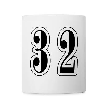 32 Number symbol - Mug - white - Front