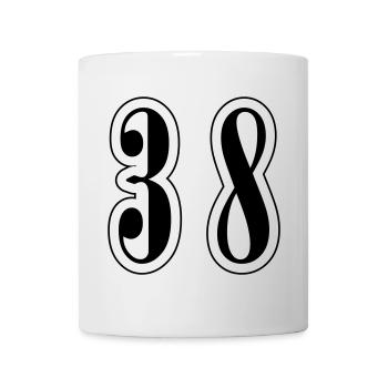 38 Symbole numérique - Mug blanc - blanc - Devant
