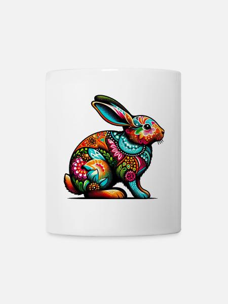 Kaninchen - Tasse - Weiß