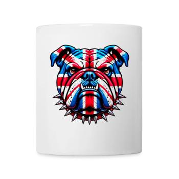 Englische Bulldogge Hund - Tasse - Weiß - Vorne