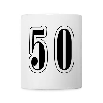 50 Number symbol - Mug - white - Front