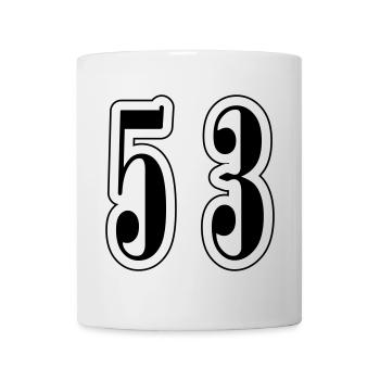 53 Number Symbol - Mug - white - Front