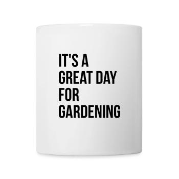 jardinage - Mug blanc - blanc - Devant