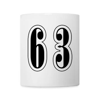 63 Number Symbol - Mug - white - Front