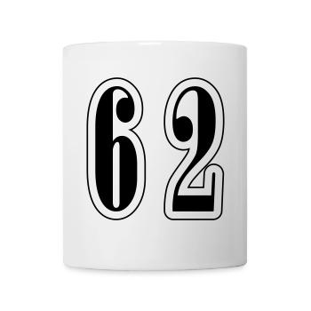 62 Symbole numérique - Mug blanc - blanc - Devant