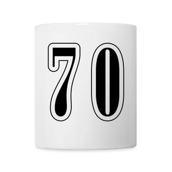 70 Number Symbol - Mug - white - Front
