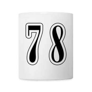 78 Number Symbol - Mug - white - Front