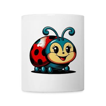 Marienkäfer - Tasse - Weiß - Vorne