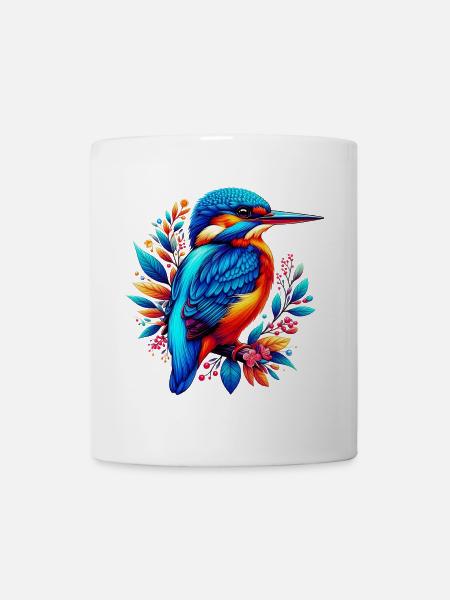 Martin-pêcheur - Mug blanc - blanc