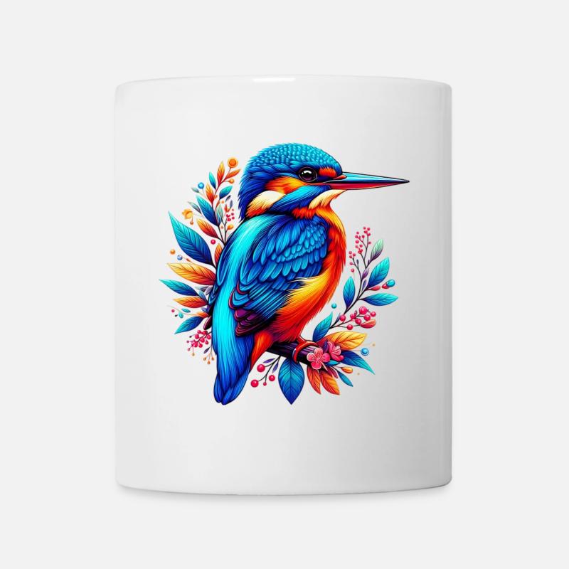 Eisvogel - Tasse - Weiß