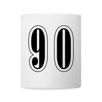 90 Number Symbol - Mug - white - Front