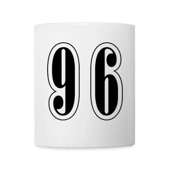 96 Symbole numérique - Mug blanc - blanc - Devant