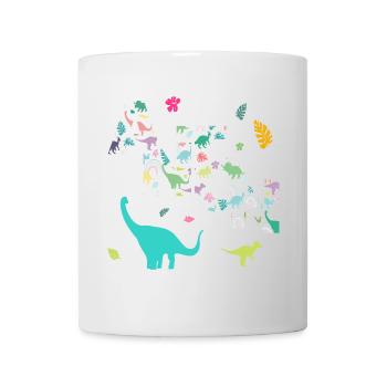 ANTON - Beau prénom de garçon avec dinosaure - Mug blanc - blanc - Devant