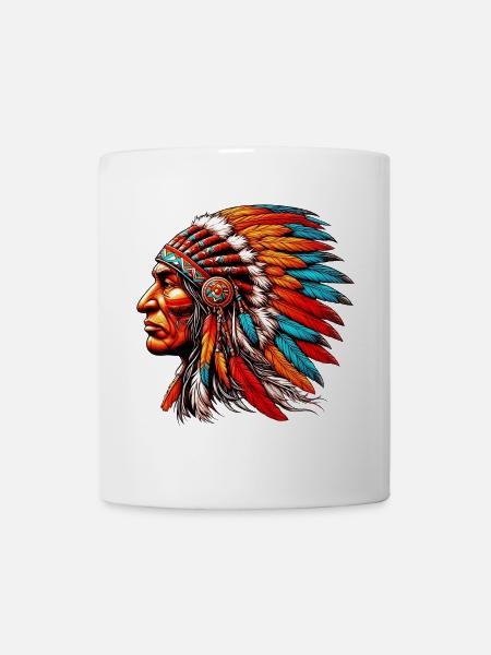 American Indian American - Mug - white