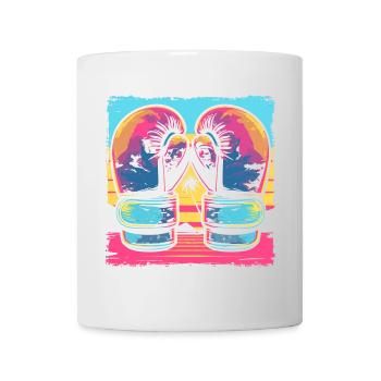 Kickboxing Cartoon Look - Mug - white - Front