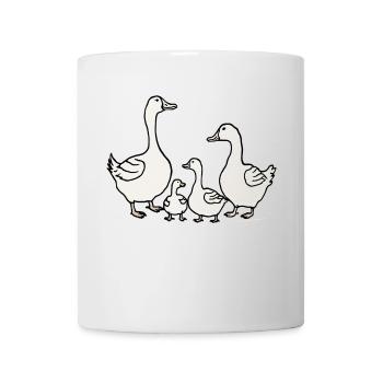 Gans - Tasse - Weiß - Vorne