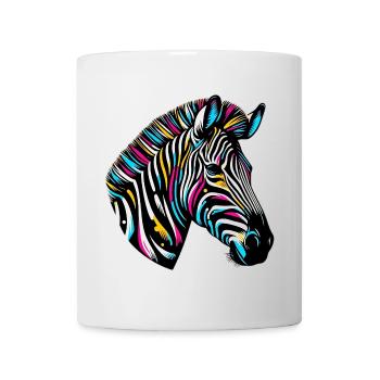 Zebra - Tasse - Weiß - Vorne