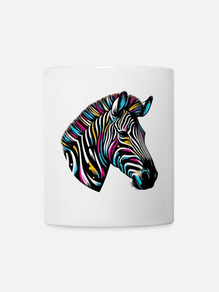 Zebra - Tasse - Weiß