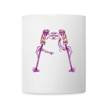 Traffic lights road rage - Mug - white - Front
