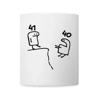 41 Jahre - 41. Geburtstag Fun Geschenk 41 Jahre - Tasse - Weiß - Vorne