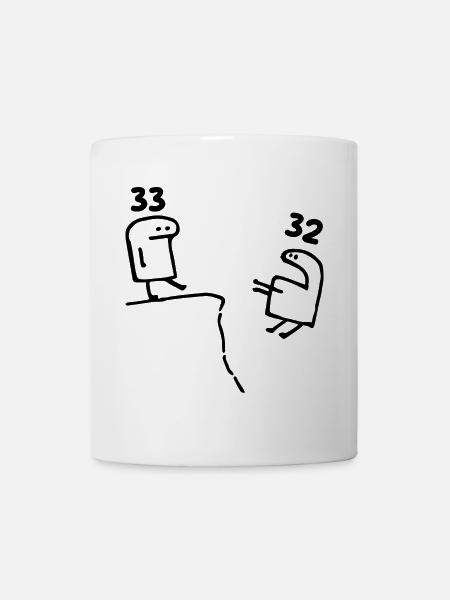 33 ans - Cadeau 33e Anniversaire Amusant 33 ans - Mug blanc - blanc