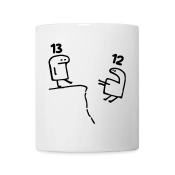 13 Jahre alt - 13. Geburtstag lustiges Geschenk 13 Jahre alt - Tasse - Weiß - Vorne